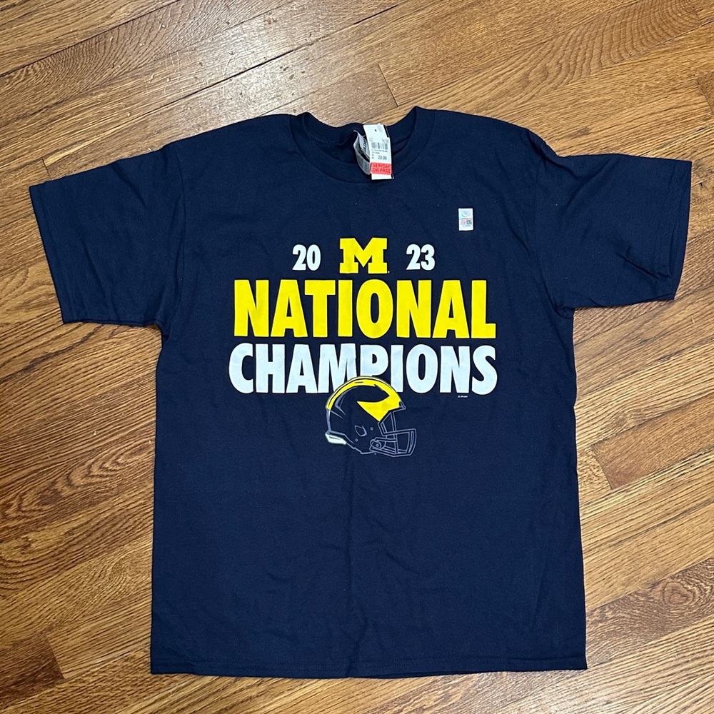 Michigan National Champions Navy T-Shirt